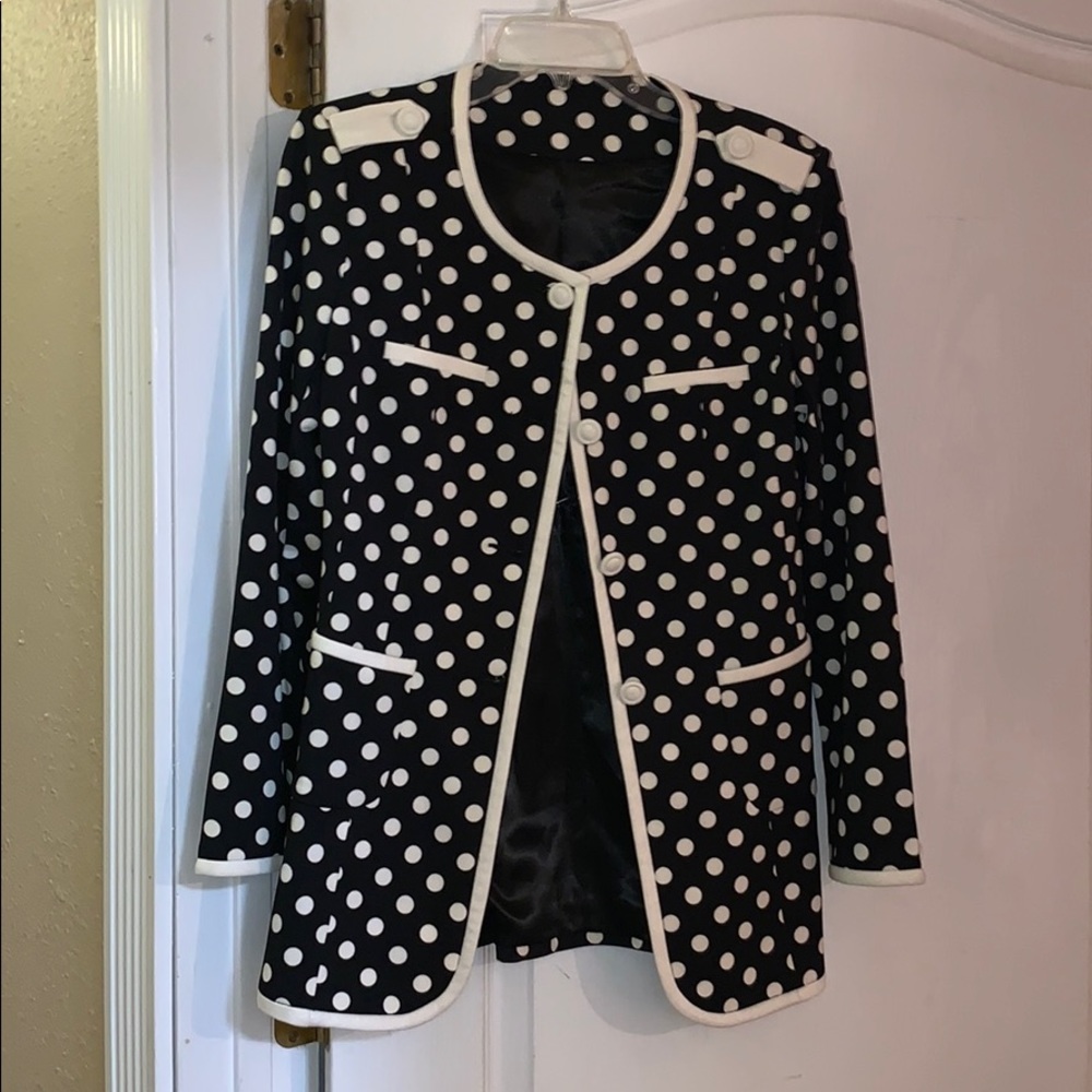 Black and white jacket
